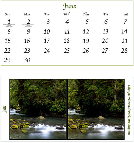 Calendar 3D 2003 but will work for 2025