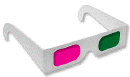 Green Magenta 3D glasses 10 for Coraline or Journey to Center of the Earth DVD