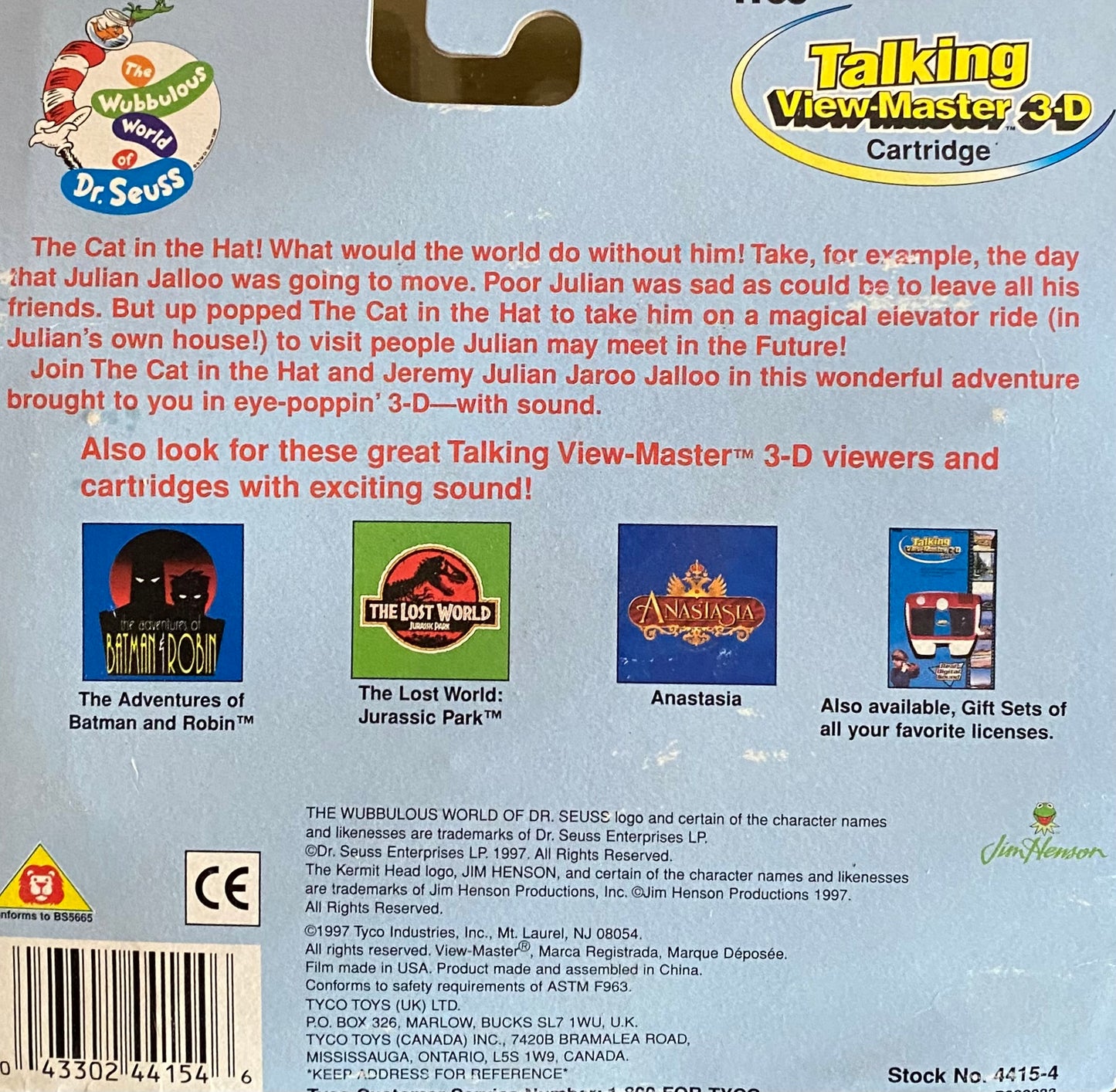 Cat in the Hat Talking View master cartridge