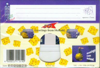 Greetings from Holland 3D Greeting Card