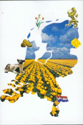 Holland 3D Greeting Card Map