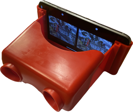 Big Red Stereoscopic Smart Phone 3D