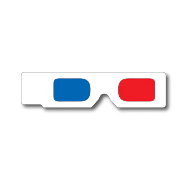 Anaglyph Cards red blue qty 10