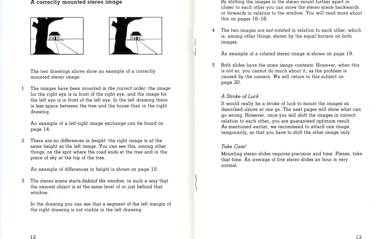 sample page of 3D mounting guide