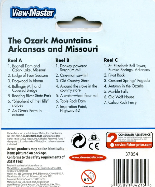 Ozark Mountains View-Master 3-Reel Set