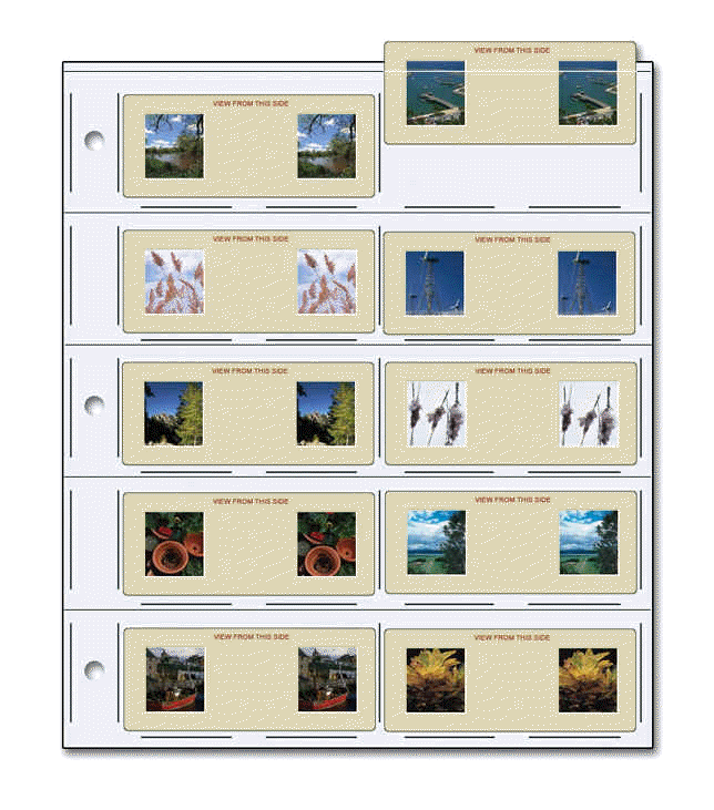 Slide storage pages 10, 50 or 100 page packs!