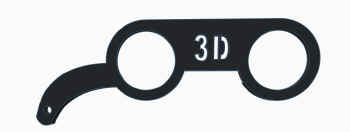 3D Lorgnette (Zine Viewer) with replaceable lens