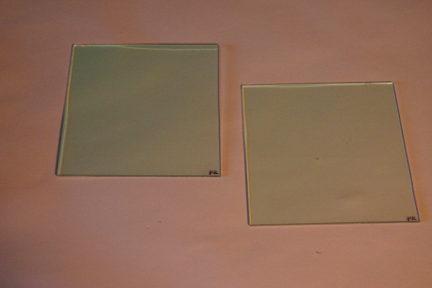 Heat absorbing glass squares (pair) to Protect Polarizers (3,4,6 and 8 inch)