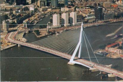 Rotterdam 3D Greeting Card Modern Bridge