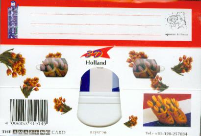 Holland 8 3D Greeting Card Boat