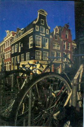 Amsterdam 3D Greeting Card Bikes