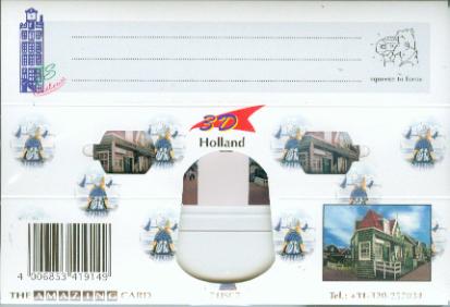 Holland 3 3D Greeting Card