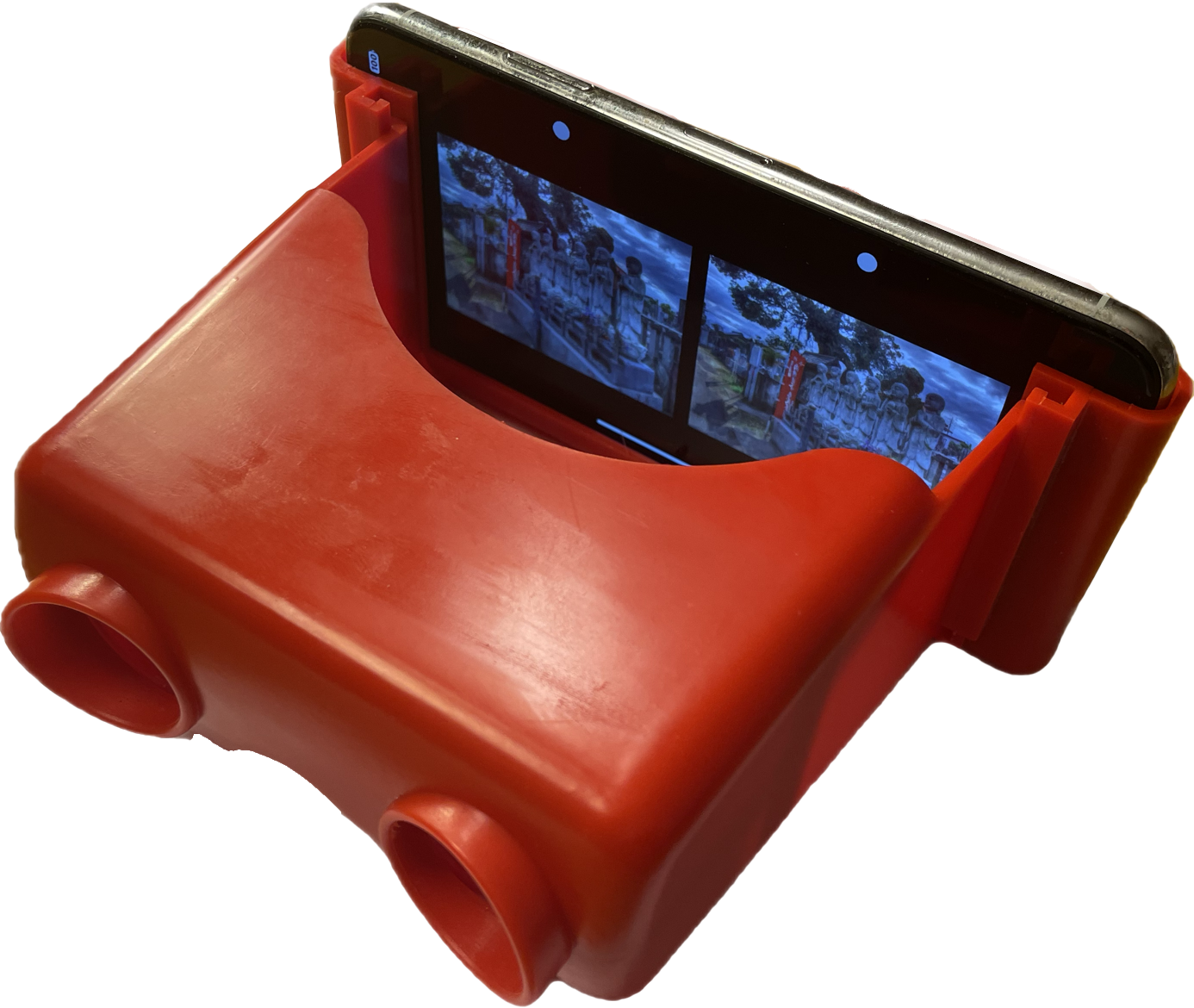 Big Red Stereoscopic Smart Phone 3D