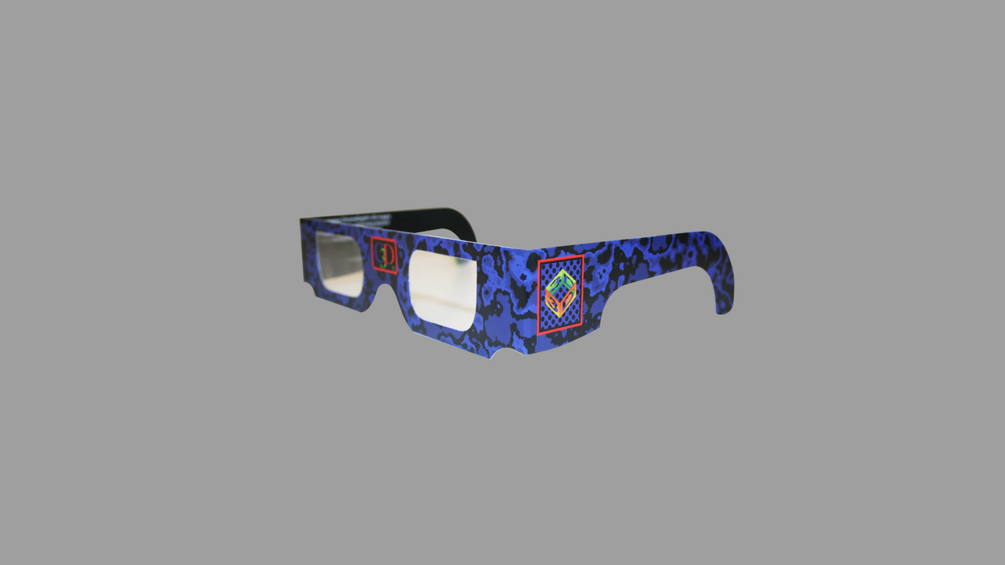Chroma depth Cardboard glasses HD qty 10