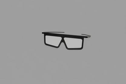 black glasses