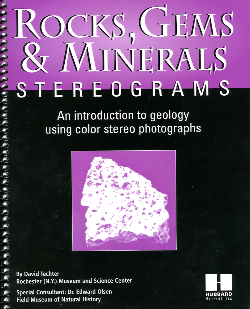 Rocks, gems and minerals stereograms