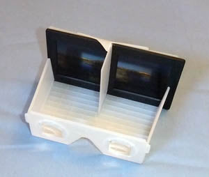 M3D viewer Slide, Stereo print and Iphone (or smartphone) 3D Viewer