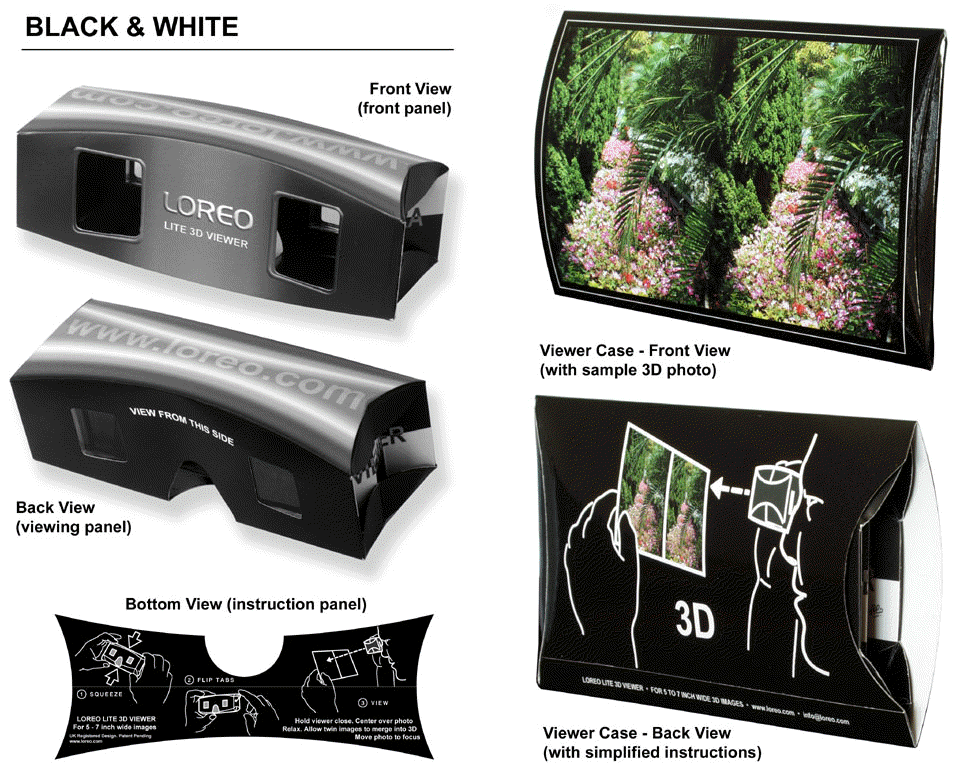 Loreo Lite Viewer for Stereo Pairs on print or on screen