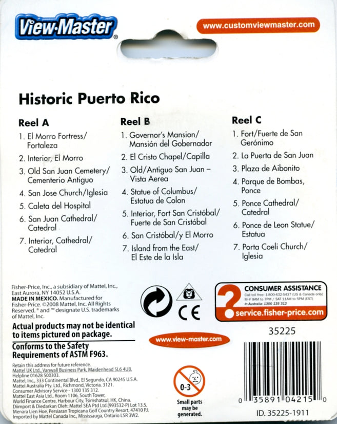 Puerto Rico View-Master Reels 3 Pack