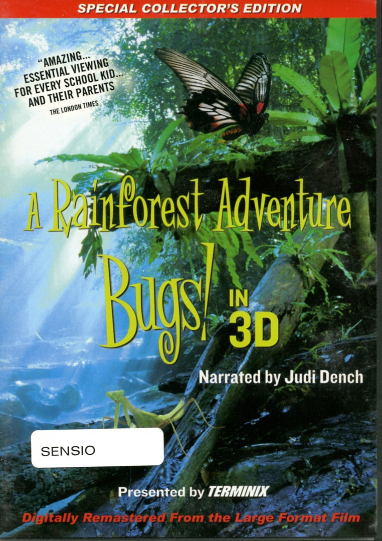 A Rainforest Adventure, Bugs in 3D Sensio 3D DVD
