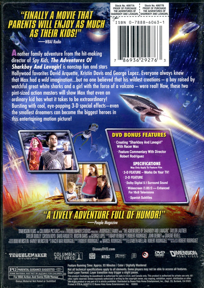 Adventures of Shark Boy and Lava Girl 3D DVD Field Sequential