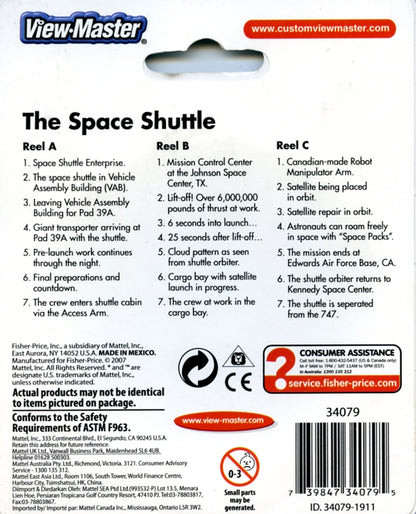 Space Shuttle 3 Reel View-Master Pack