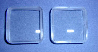 Plastic lens replacement for Holmes stereoscope Wedge lens pair 1.5 inches