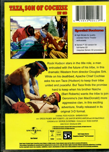 Taza, Son of Cochise, Sensio SBS 3D DVD
