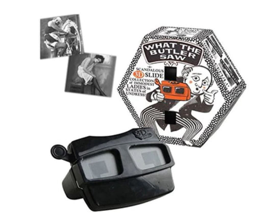 What the Butler Saw Risque Viewmaster set with Viewer