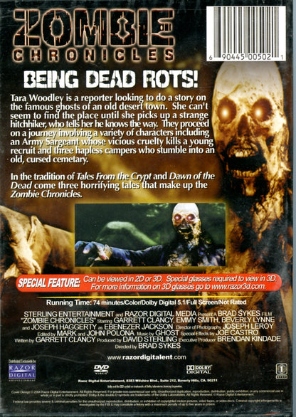 Zombie Chronicles 3D DVD Field Sequential